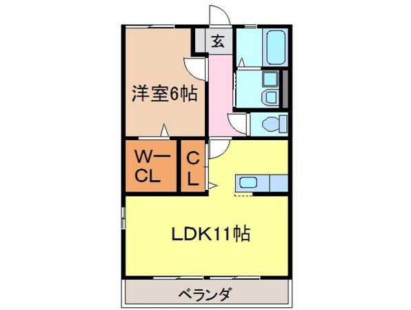 入山瀬駅 徒歩18分 1階の物件間取画像